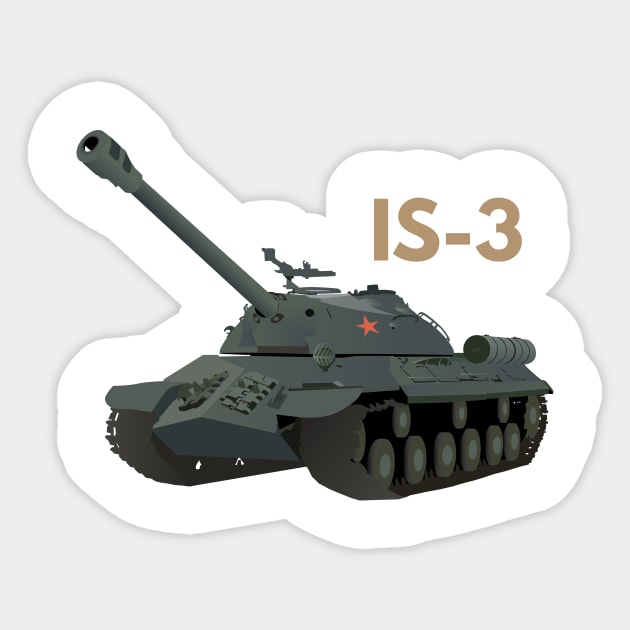 Soviet IS-3 Tank Sticker by NorseTech